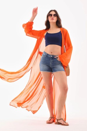 SABAHLIK - KİMONO - PLAJ ELBİSESİ - ORANGE SABAHLIK - KİMONO - PLAJ ELBİSESİ - ORANGE