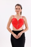 Kırmızı Kalp Büstiyer Kırık Model Sırt Dekolteli ?✨ Kırmızı Kalp Büstiyer Kırık Model Sırt Dekolteli ?✨